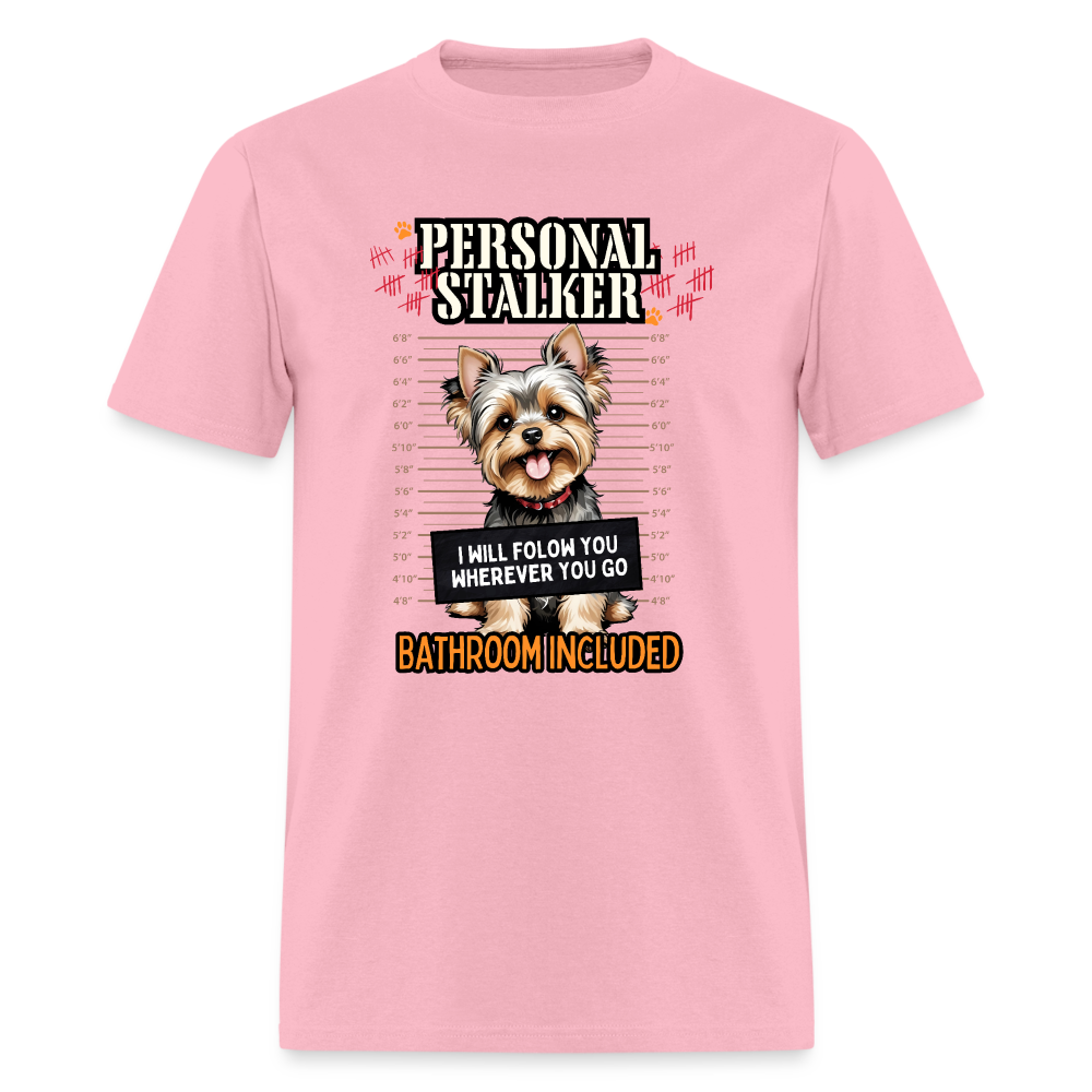 Lighter pink Unisex personal stalker shirt - pink