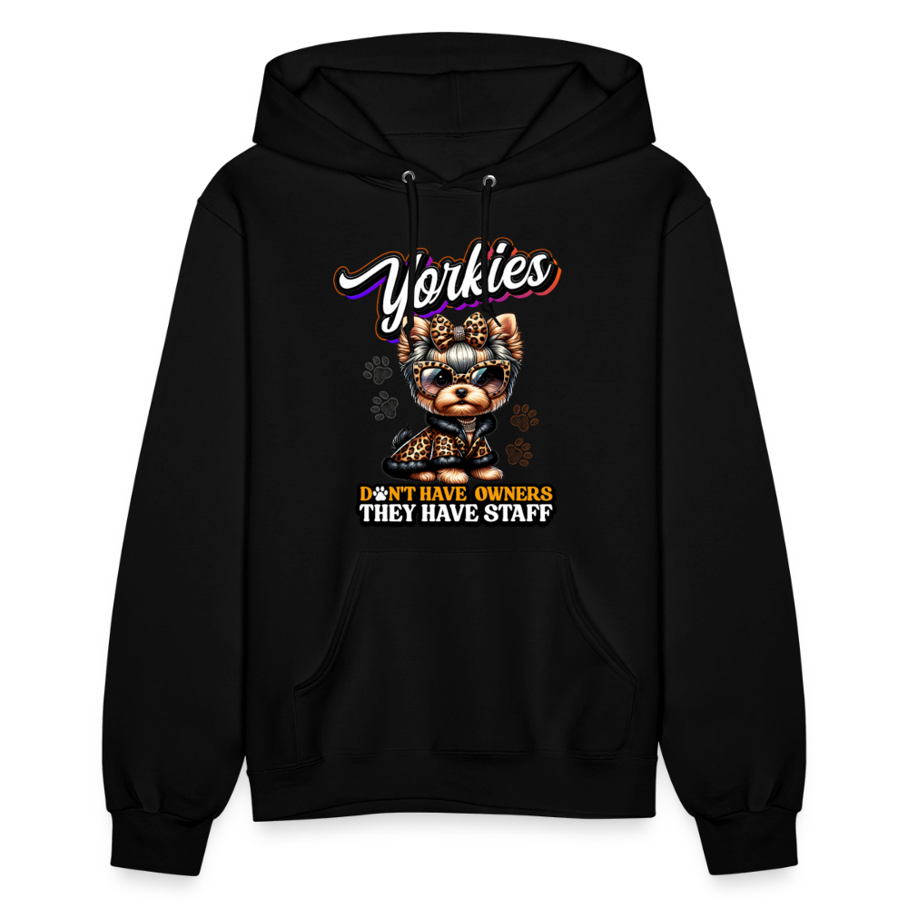 Yorkie They Have Staff Hoodie - black