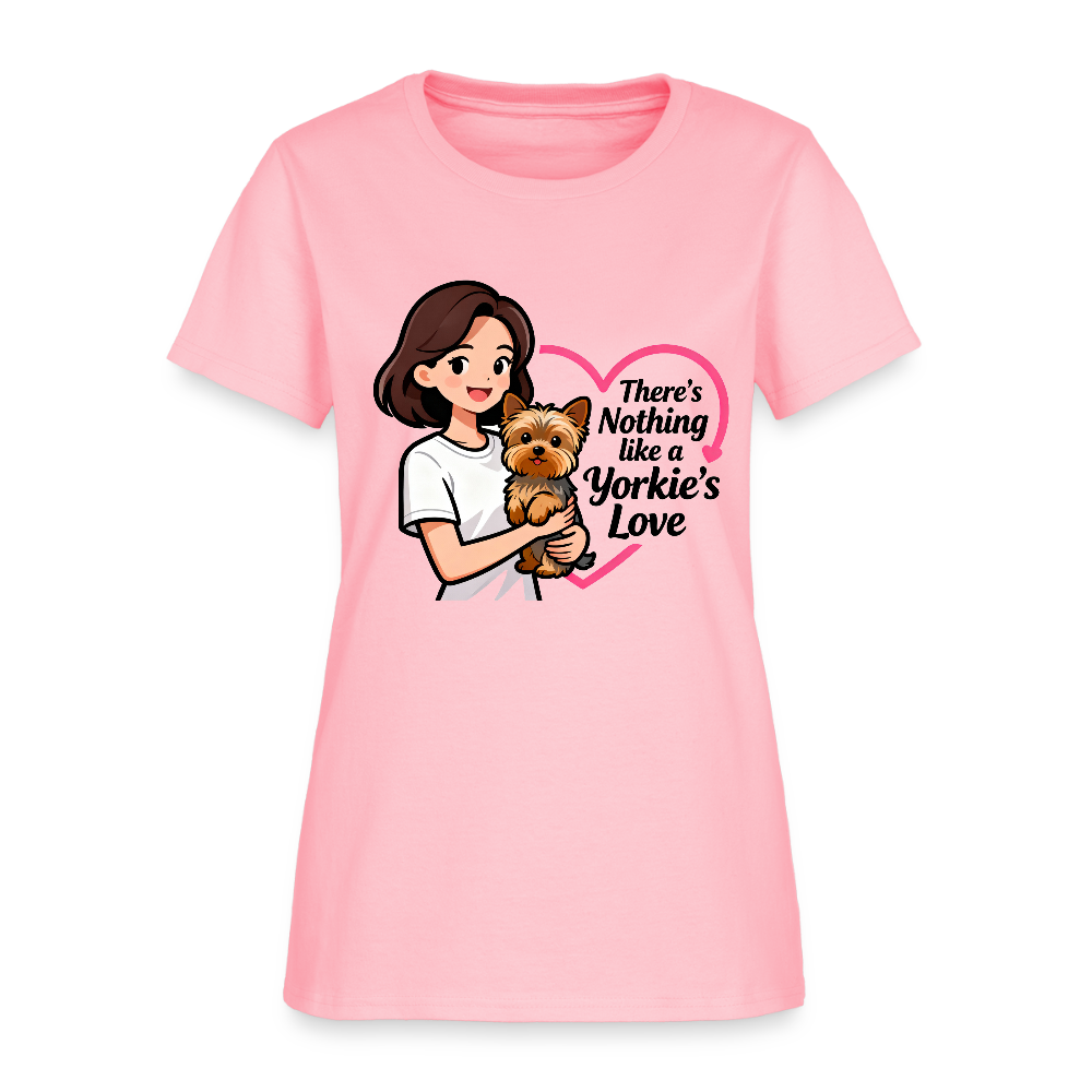 Nothing Like a Yorkie's Love - Women's T-Shirt - pink