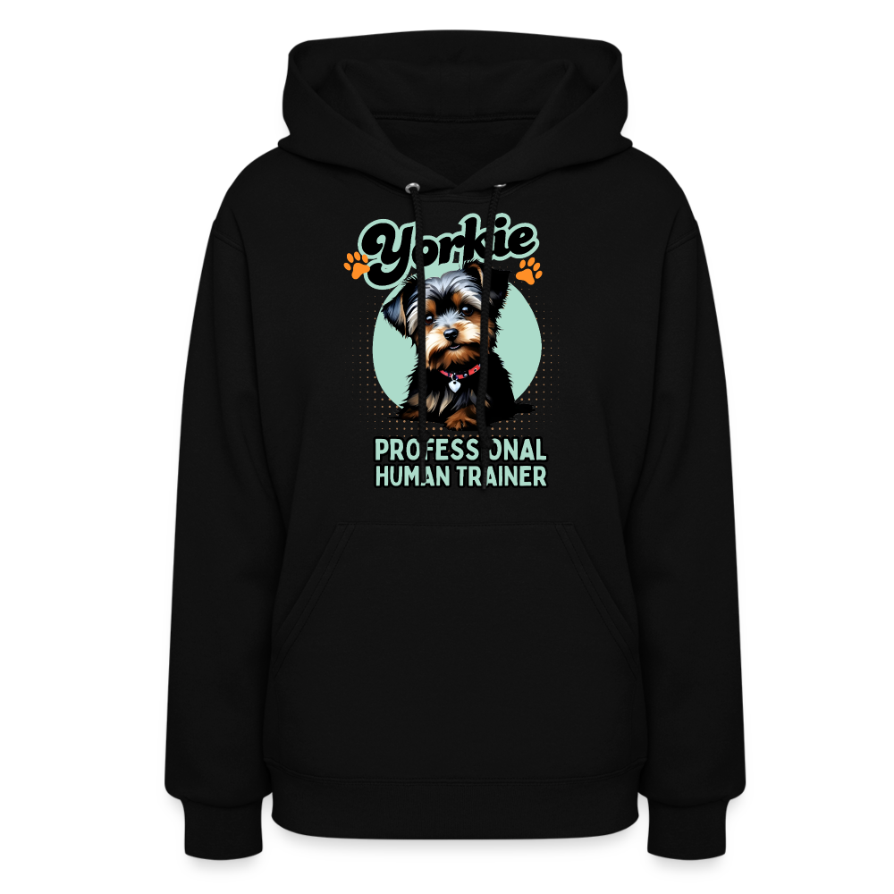 Yorkie Professional Human Trainer Hoodie - black