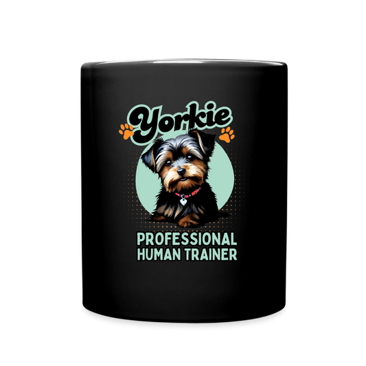 Yorkie Professional Human Trainer Mug - black