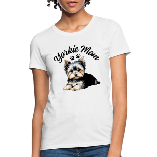 Yorkie Mom - Women's T-Shirt - white