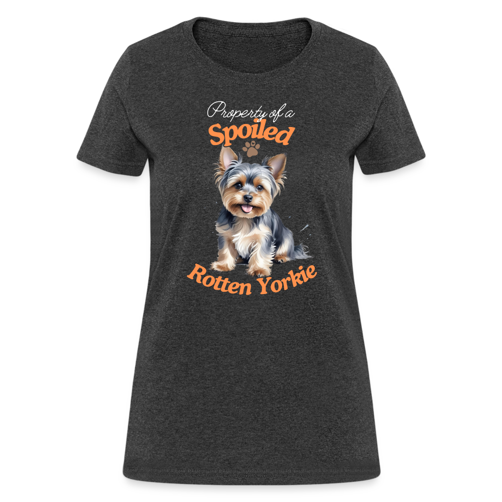 Property of a Spoiled Women's T-Shirt Black Heather - heather black