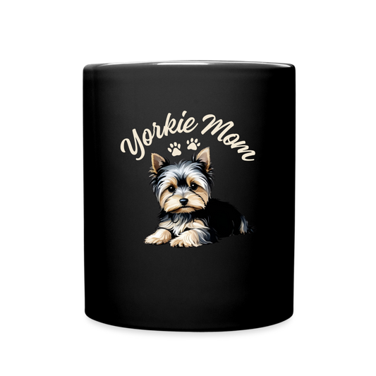 Yorkie Mom Mug - black