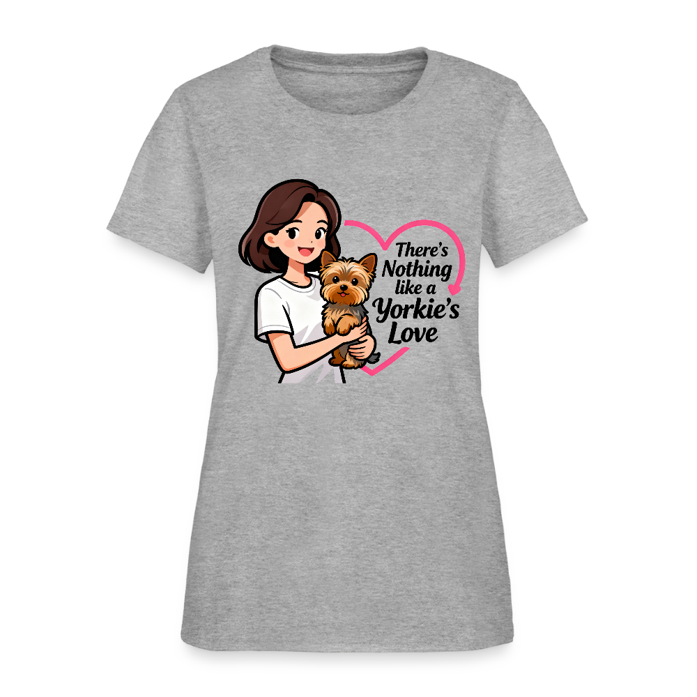 Nothing Like a Yorkie's Love - Women's T-Shirt - heather gray