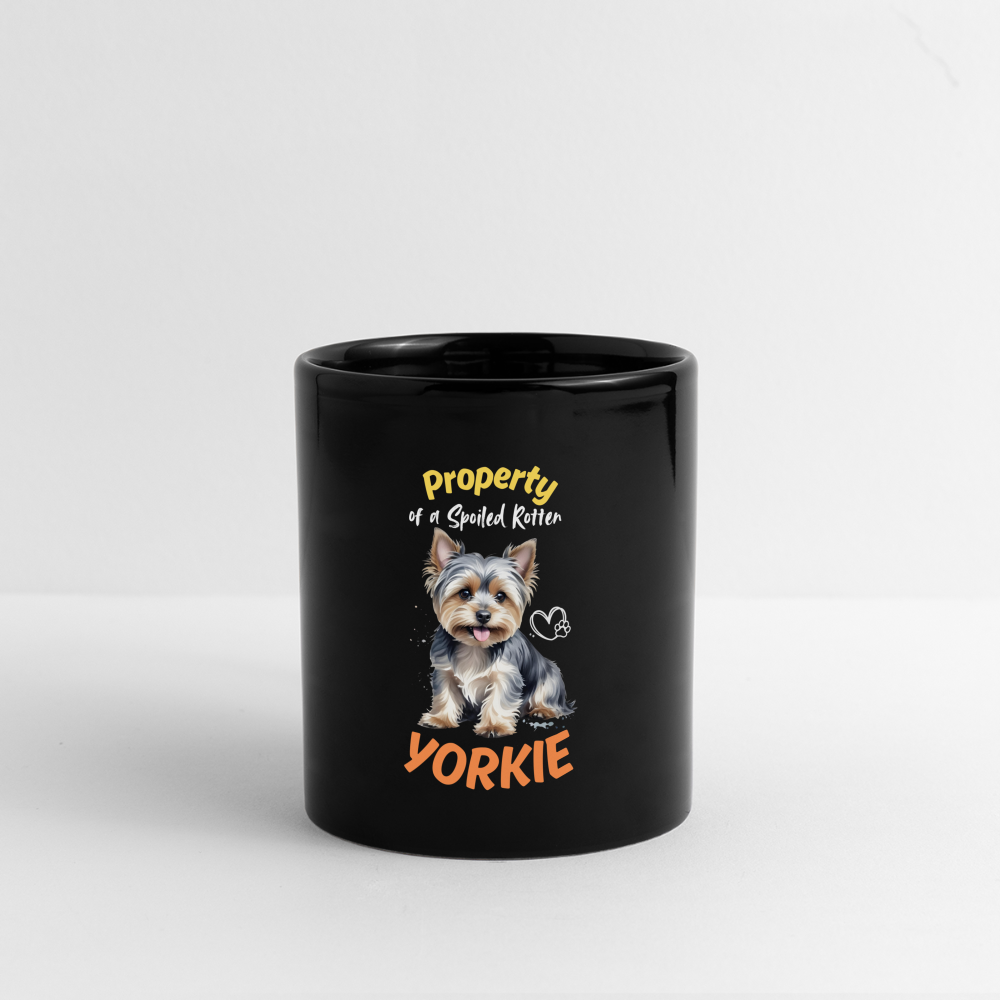 Spoiled Rotten Yorkie Mug - black