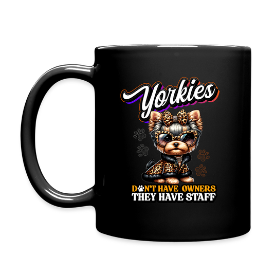 Yorkie They Have Staff Mug - black