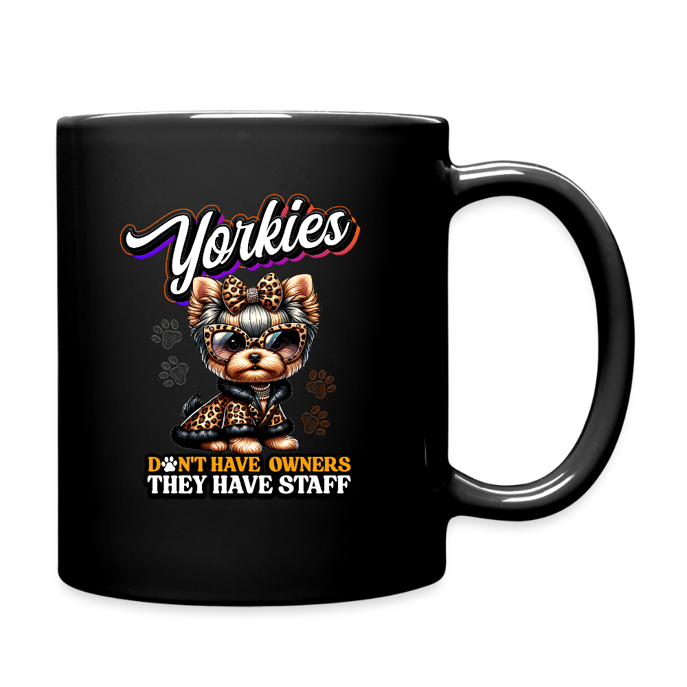 Yorkie They Have Staff Mug - black