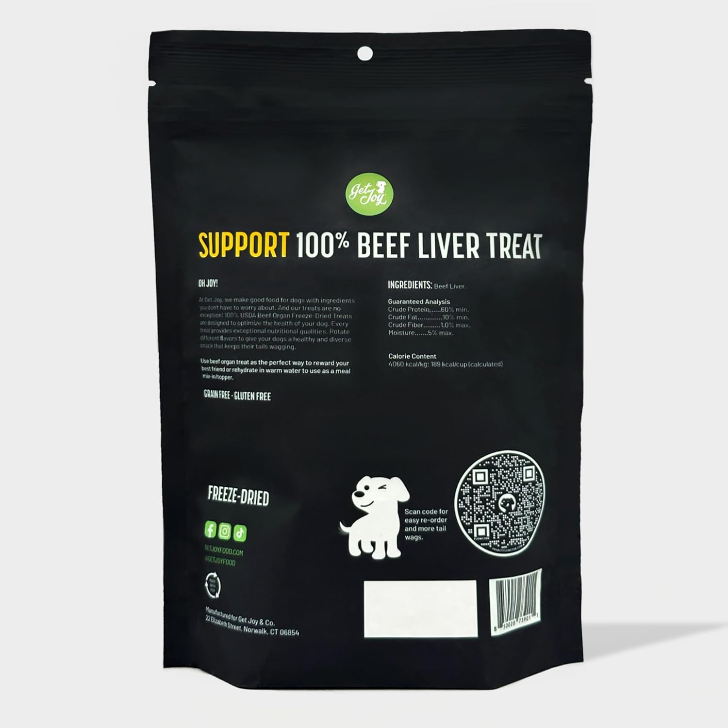 Freeze Dried Superfood 100% Beef Liver Dog Treats, 4 Ounce Bag, Single Ingredient Organ Meat, High Protein, Vision, Skin & Coat Health, Muscle Repair, Grain Free, Gluten Free, Made in USA