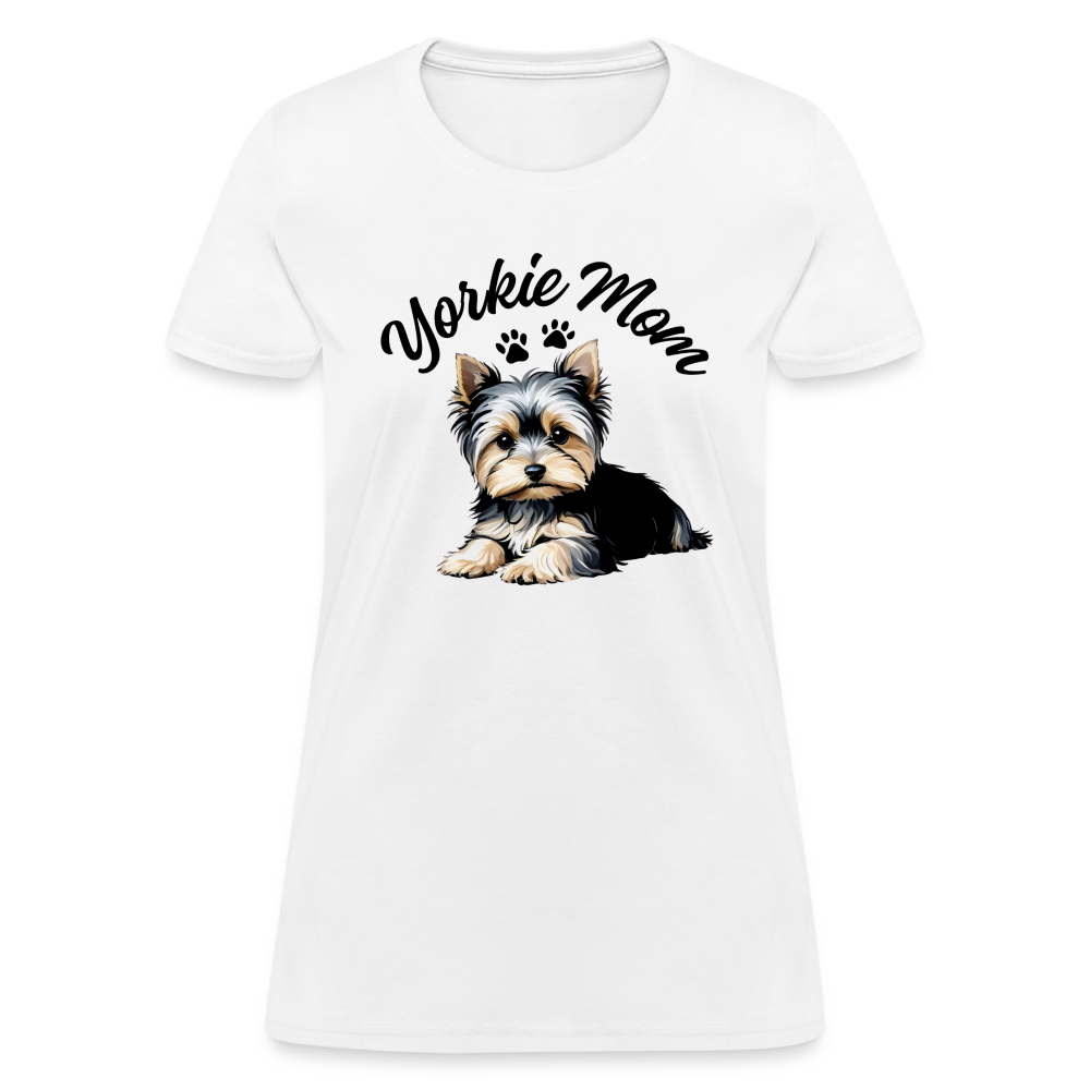 Yorkie Mom - Women's T-Shirt - white