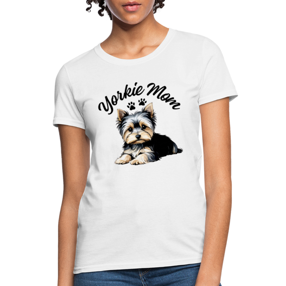 Yorkie Mom - Women's T-Shirt - white